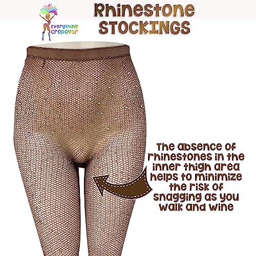 Image of Skintone Carnival Stockings | Gold Glitter Fishnet Tights for Caribbean Women