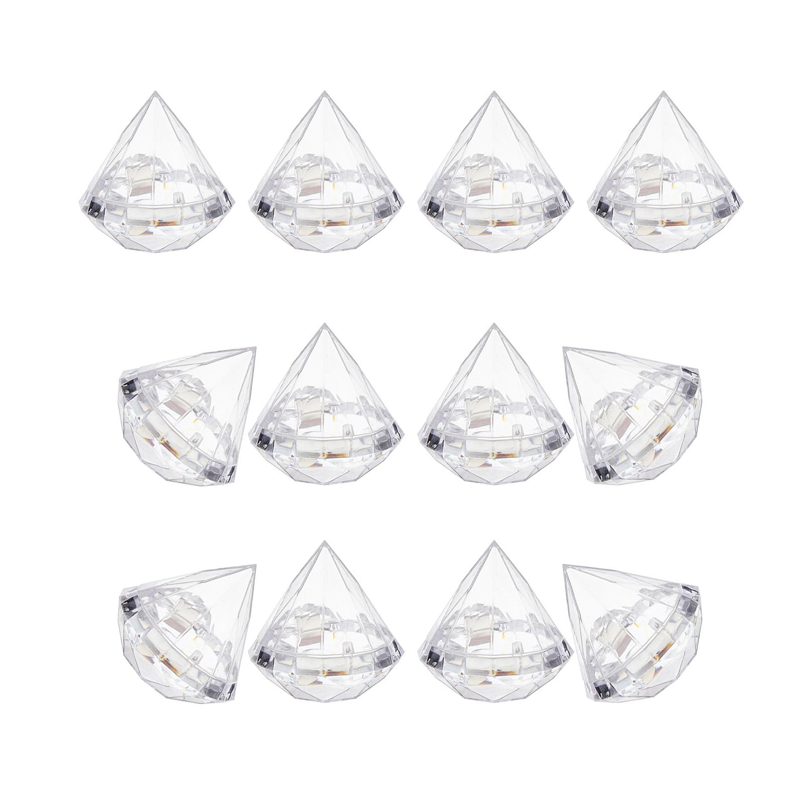 Elnwnnkc Sparkling Diamonds Party Treats Boxes Multipurpose Diamonds Candy Case for Jewelry and Sweets Essential Party Decors Wedding Favor Containers