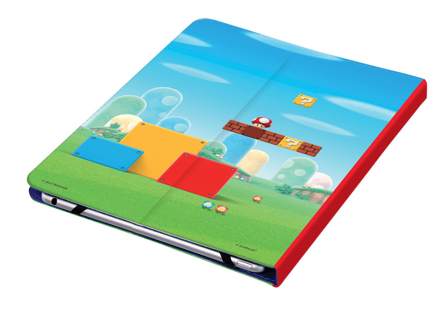 Lexibook, Super Mario, custodia universale per tablet da 7 a 10“, supporto per tablet per bambini, compatibile con Samsung, iPad e altri tablet da 7 a 10”, MFP100NI
