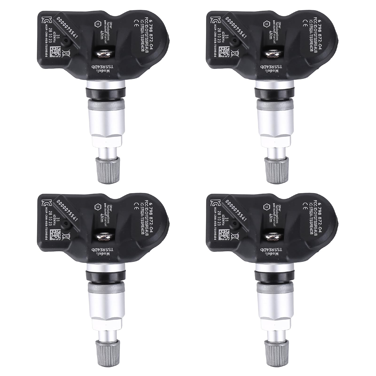 4x Reifendrucksensor Sensor Für BMW F06 F07 F10 F11 F12 F13 X1 X3 X4 36106798872 TPMS RDK Sensoren Reifendruckkontrollsystem