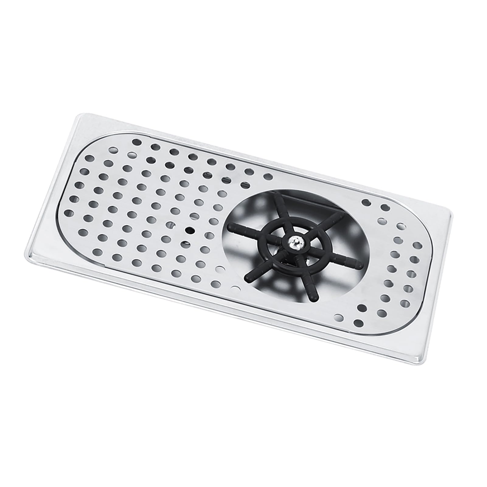 Glass Rinser for Kitchen Sink, G1/2in 114mm Diameter 201 Stainless Steel Automatic Glass Washer for Home, Hotel, Coffee Shop, Bar, Restaurant, Pub, Tea Shop, Housewarming Gifts