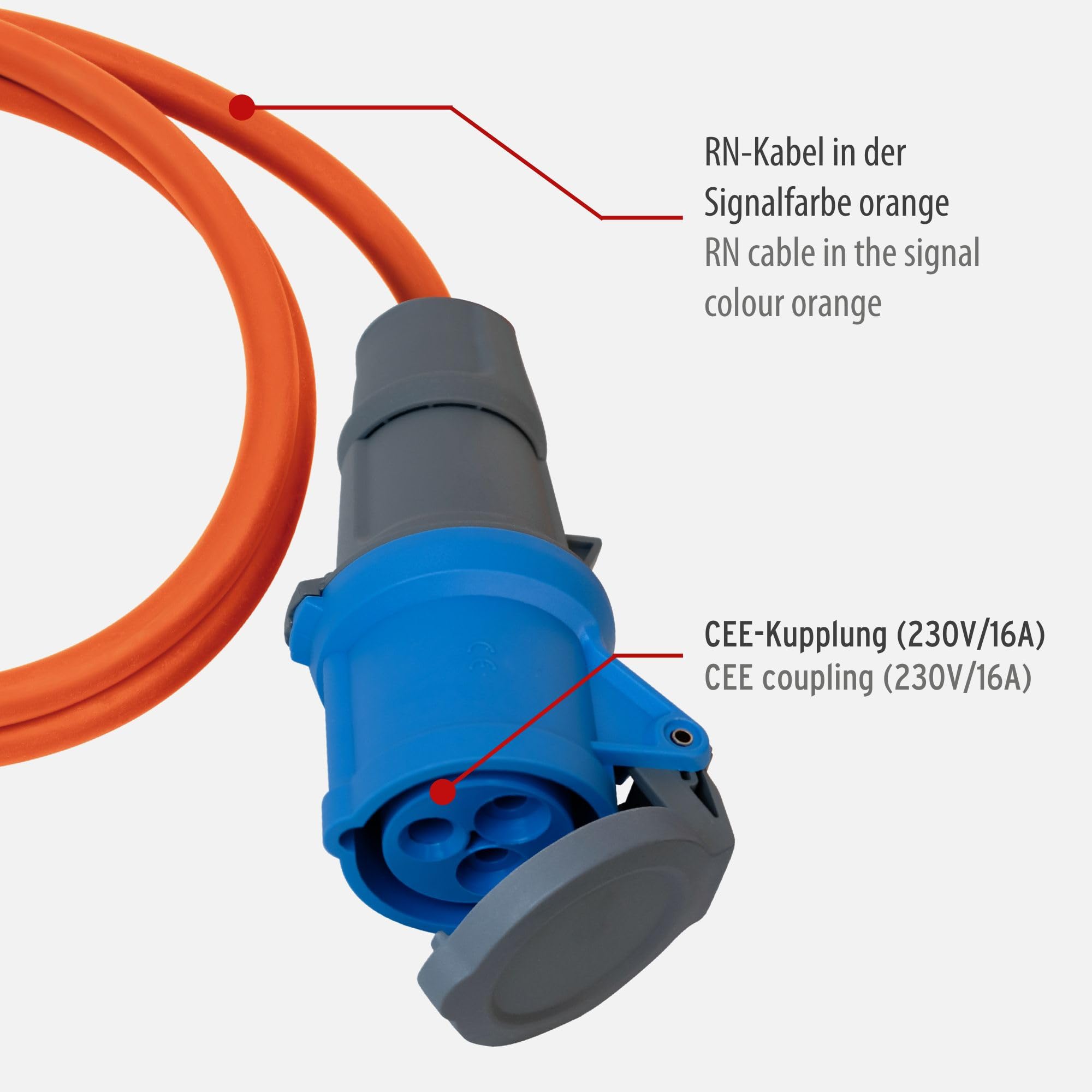 Image secondaire de Câble d'Adaptation CEE Brennenstuhl 1,5m pour Camping et Maritime