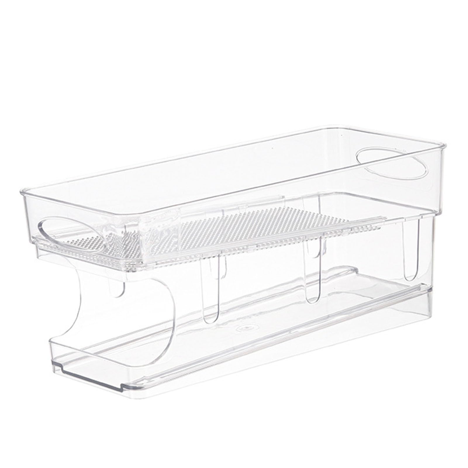 Organizador Latas Nevera Organizador De Latas De Plástico Transparente, Soporte Organizador Automático De Bebidas con Ruedas para Refrescos, Cerveza Y Otras Bebidas