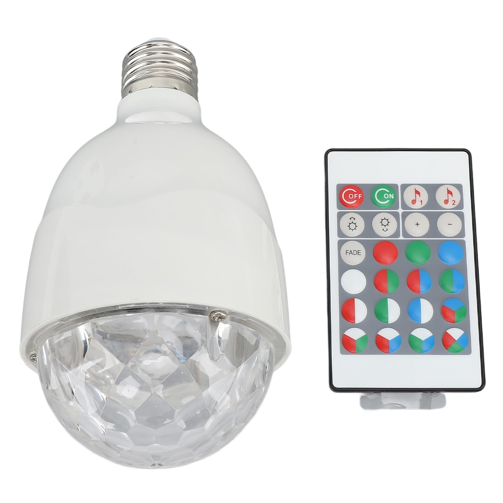 Ampoule LED RVB stroboscopique avec télécommande pour fête, mariage, bar, disco avec mode activé par le son