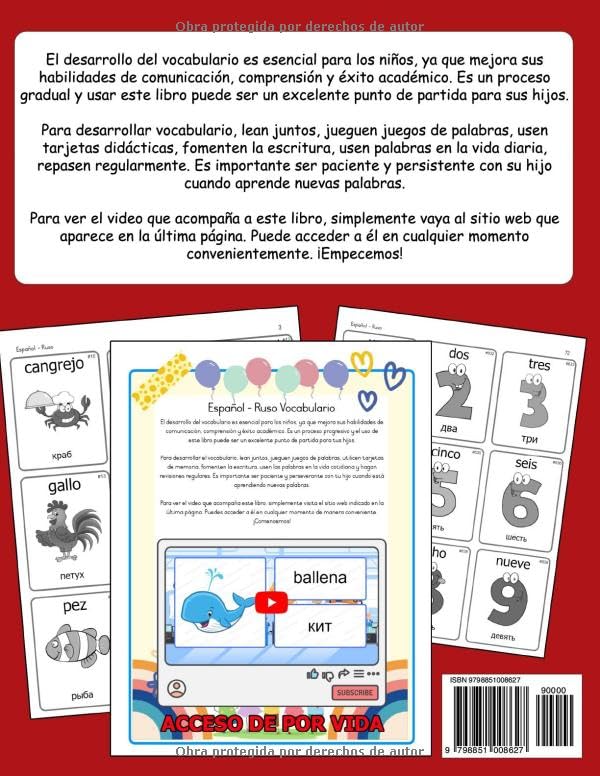 Miniatura 2 de 1000 Vocabulario Ilustrado Bilingüe Español Ruso Palabras básicas más útiles (Spanish Edition)