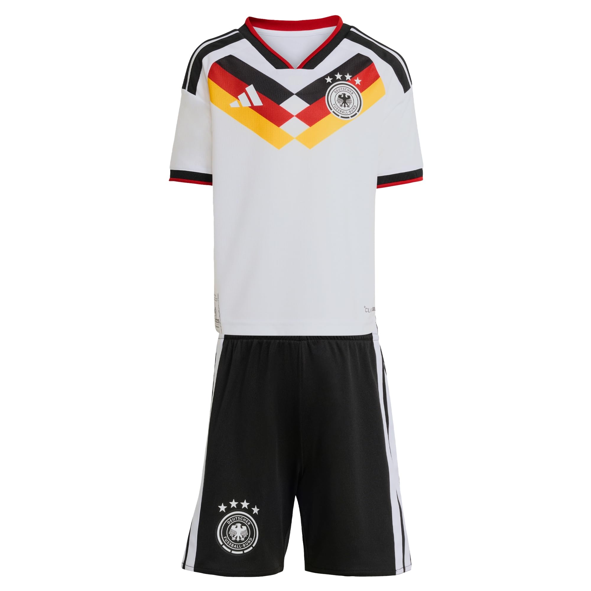adidas Unisex Kids Deutschland 26 Kids Heim-Set White 104