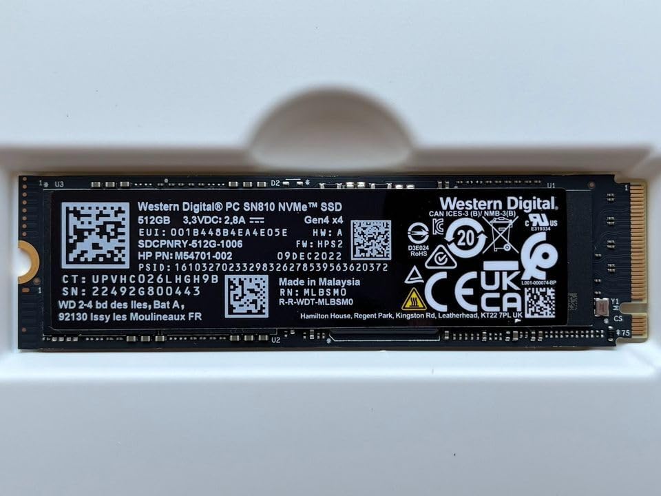 Amazon | GALIMU (ガリム) M54700-002 Western Digital PC SN810 512GB