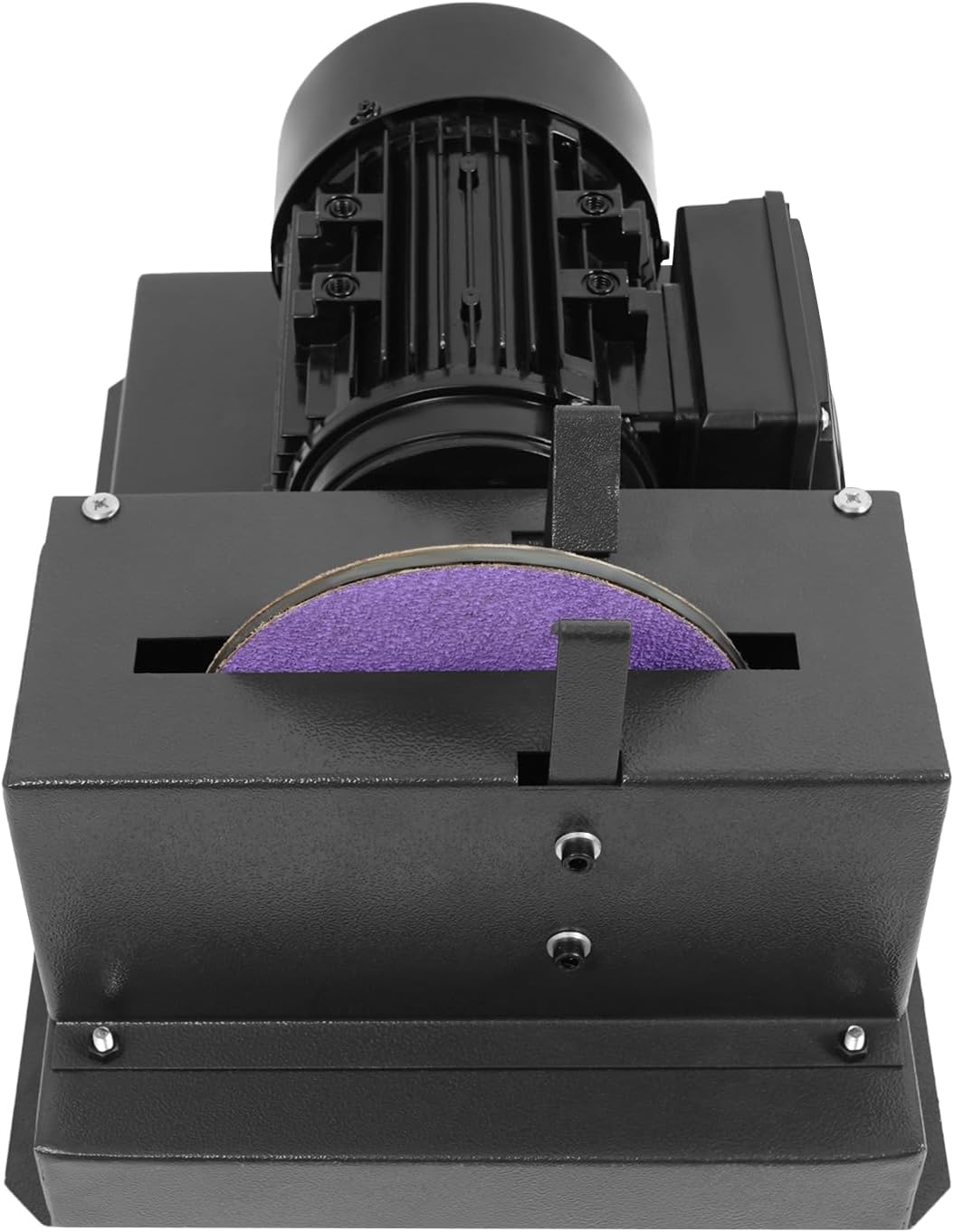 Lawn Mower Blade Sharpener, 750W Electric Lawn Mower Blade Grinder Mower Blade Balancer with 2 Sandpapers, Heavy Duty Bench Mower Sharpening Machine for Many Types of Mower Blade, 1700 RPM