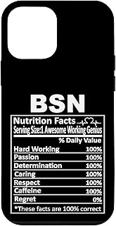 iPhone 12 mini BSN Nursing RNs Nurses Nutritional Facts Ingredients Label Case