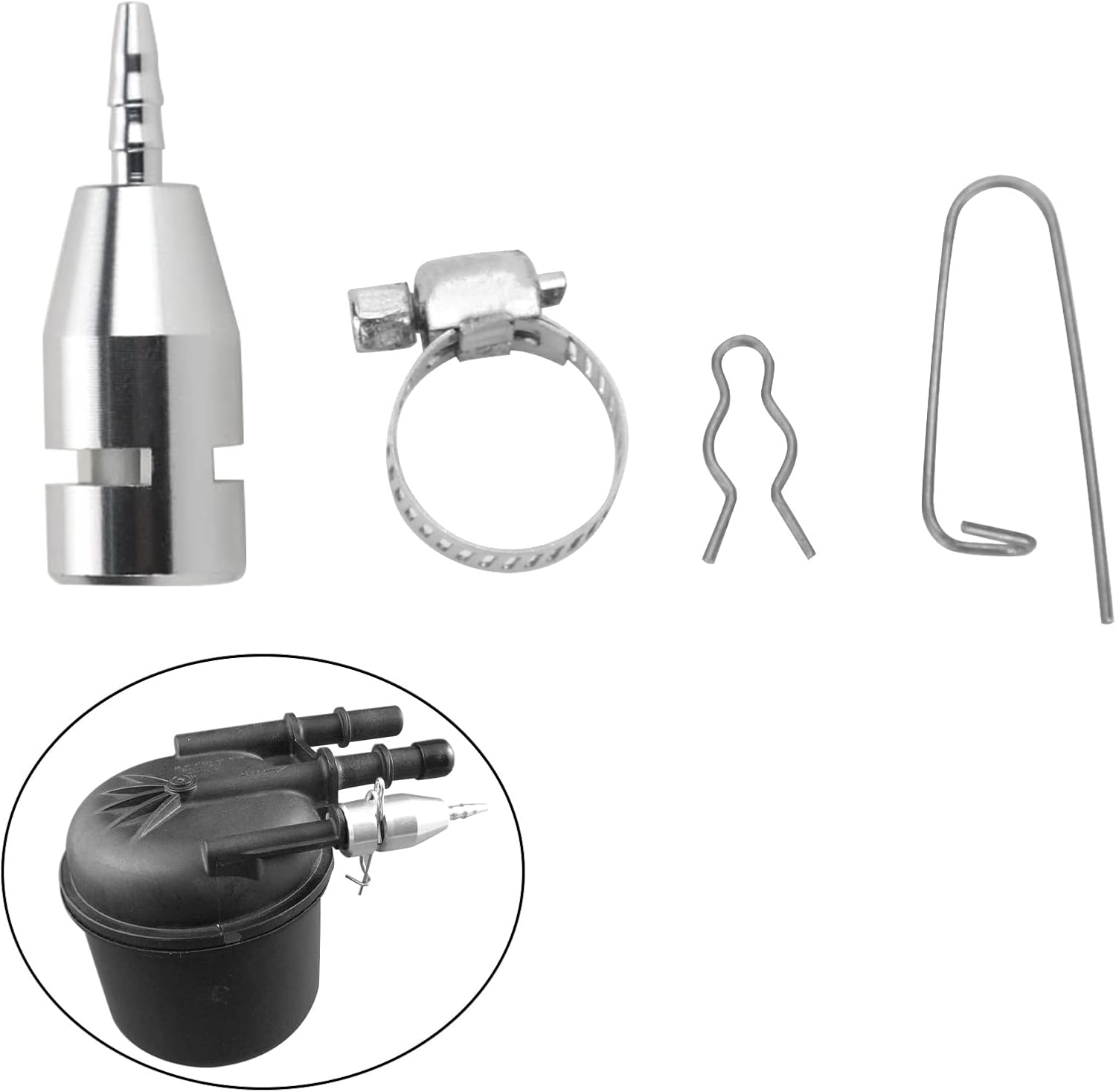 ZONFANT Aluminum Fuel Filter Return Line Connector Compatible With 20172021 Ford 6