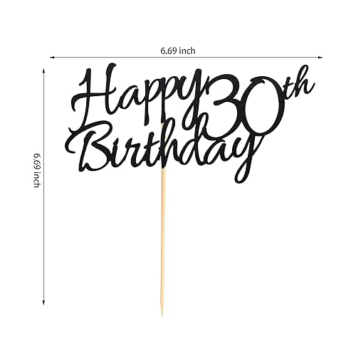 Miniatura 2 de 1 pieza de decoración para pastel de 30 cumpleaños, decoración de pastel de 30 cumpleaños para 30 cumpleaños para 30 saludos a 30 cumpleaños,