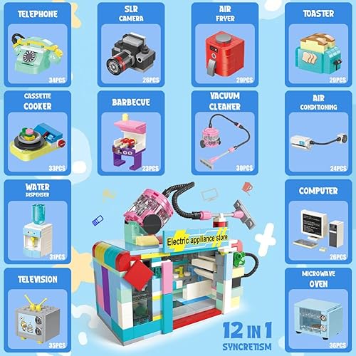 Miniatura 3 de WODMAZ 24 bloques de construcción para electrodomésticos, bloques de construcción, recuerdos de fiesta para niños, cesta de Pascua, juguetes,