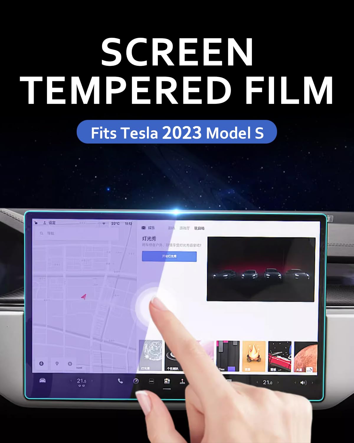 SXCY Per Tesla Model 3 2024 2025 Pellicola Protettiva Tesla Model3 15.4