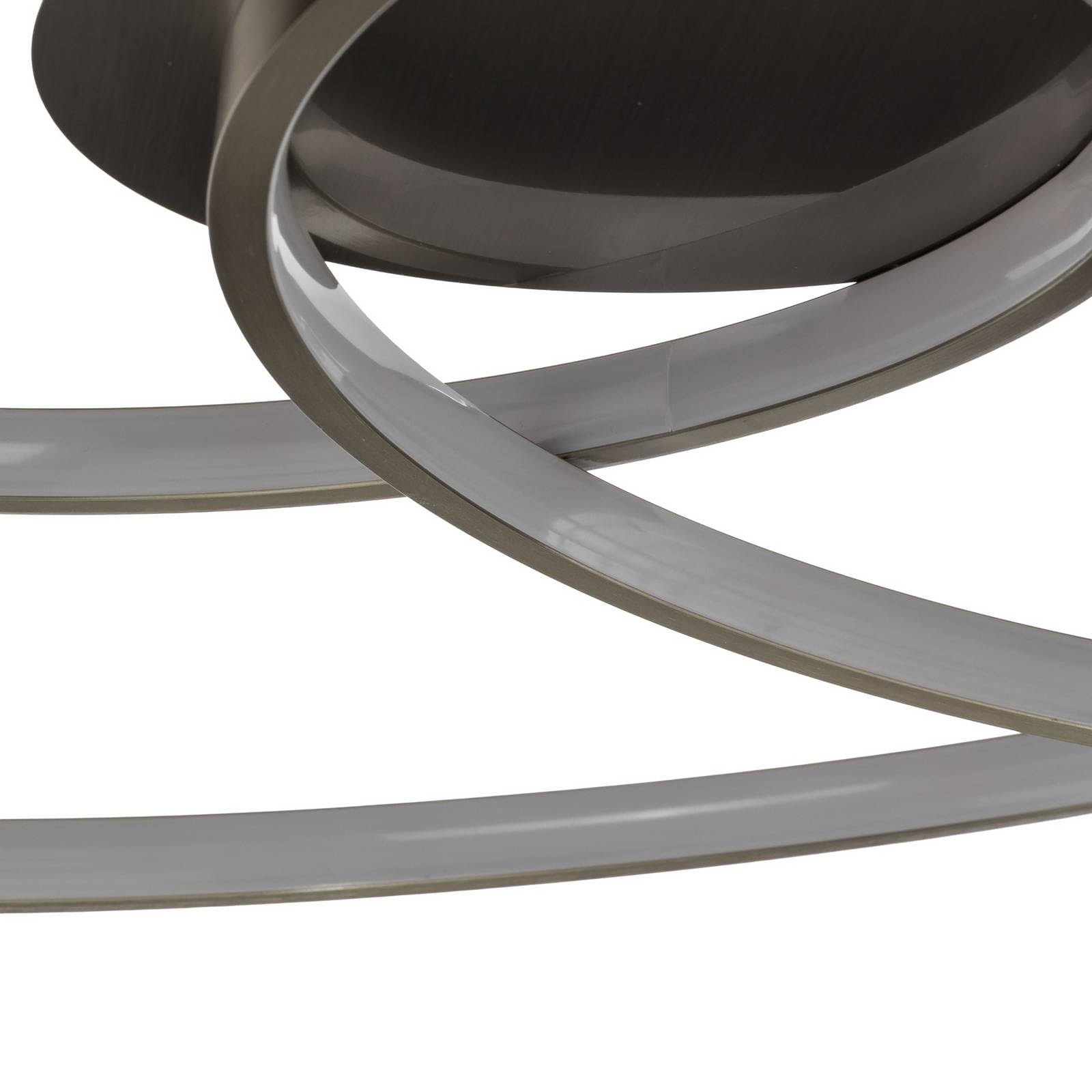 Lindby LED Deckenleuchte Joline dimmbar (Modern) in Alu aus Metall (1 flammig,) - Lampe Deckenlampe Wohnzimmerleuchte | Wohnzimmerlampe Modern 3000K Warmweiß für Wohnzimmer, Flur, Esszimmer