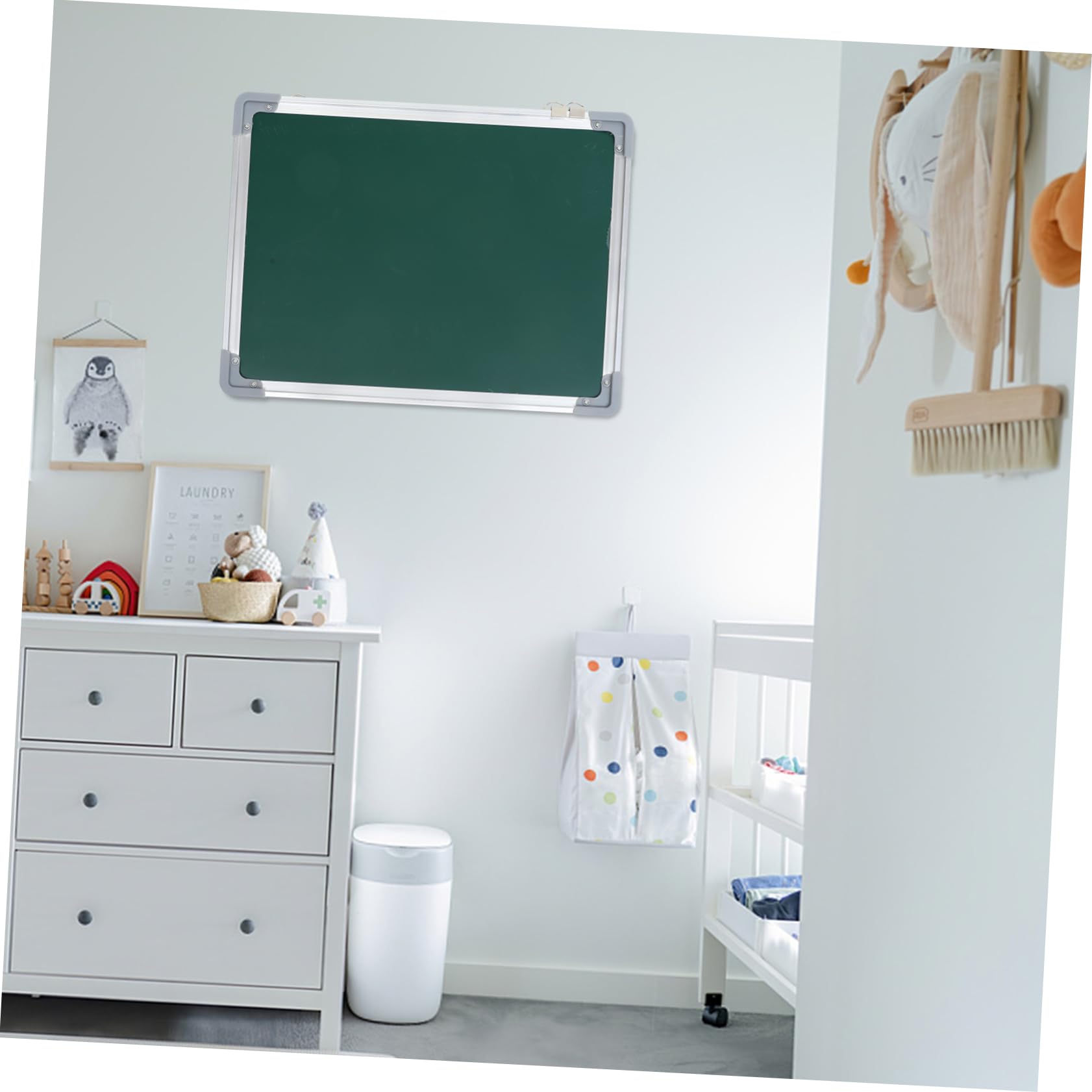 Whiteboard Tragbar Doppelseitige Wöchentliche Whiteboard Tafel für Wand Trocken Abwischbar Magnetisch Leicht zu Verstauen Grün