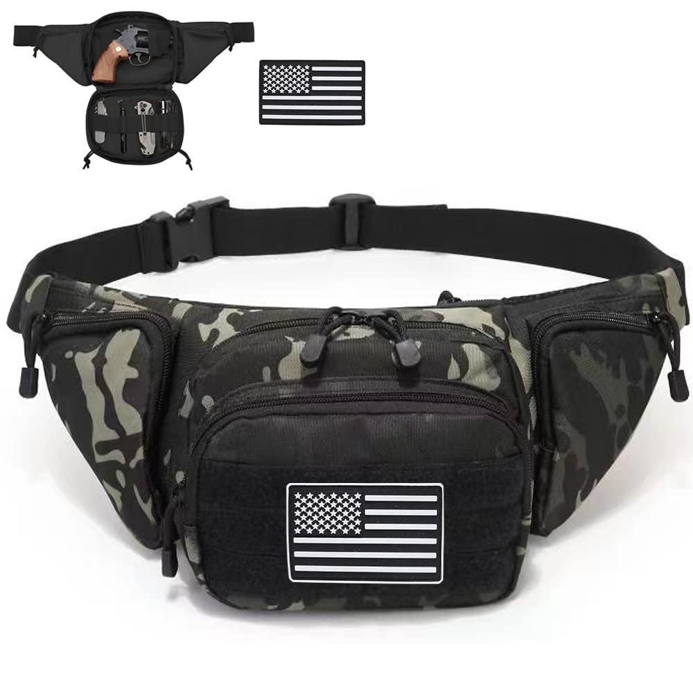 Vdones Tactical Fanny Pack Gun Holster Concealed Carry Pistol Military