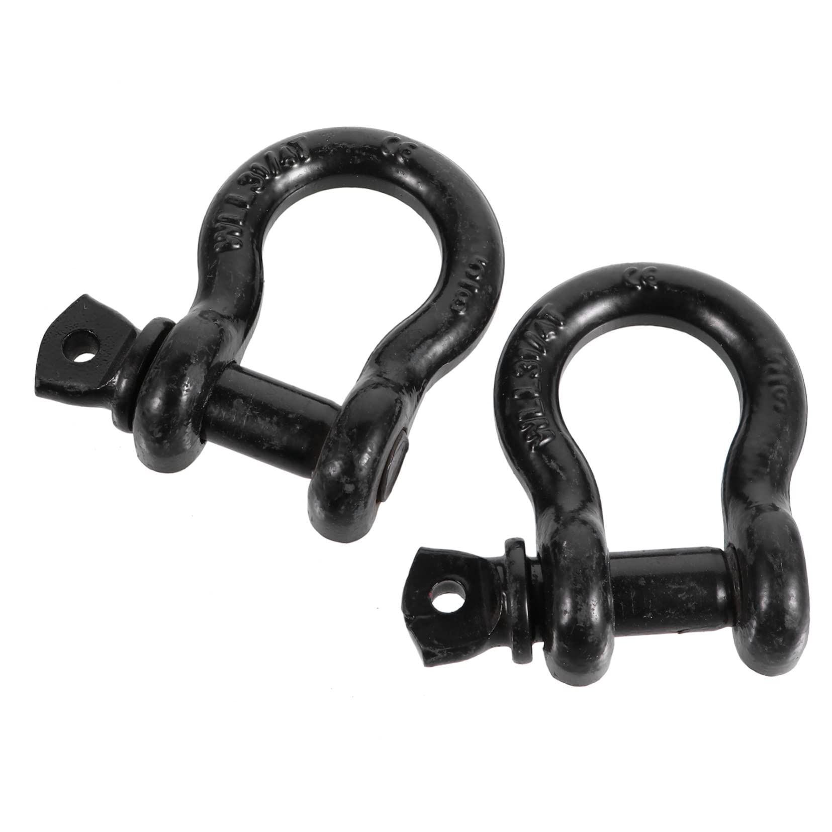 HOLIDYOYO 2 Pcs D Ring Shackles for Off Road Heavy Duty Tow Winch Shackles with Powder Coated Finish and Durable for Towing and Lifting
