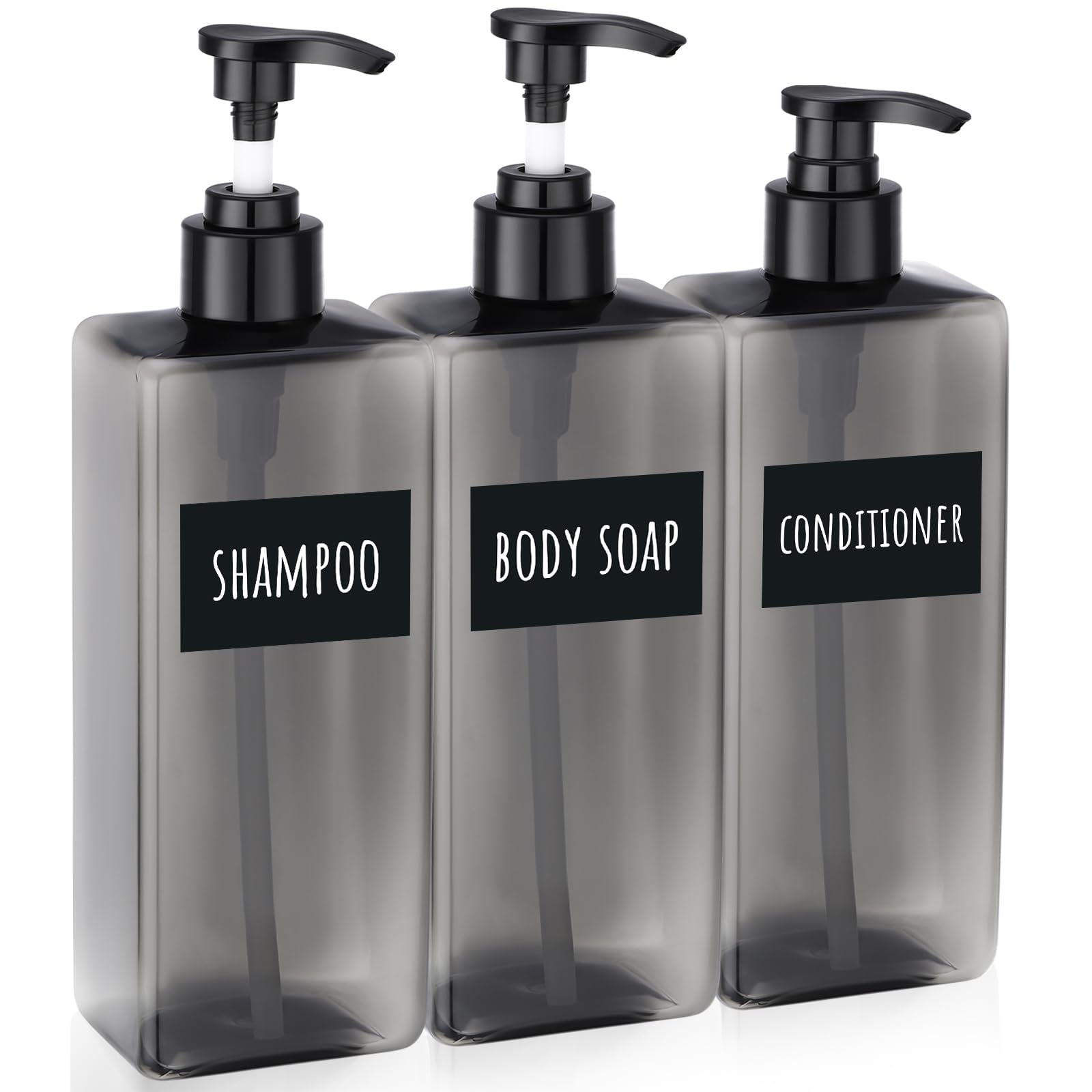 Amazon｜Segbeauty シャンプーボトル ディスペンサー 3本セット 500ml