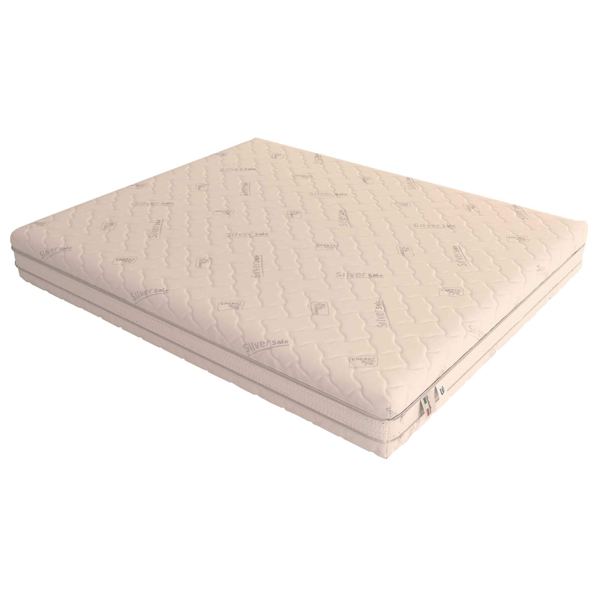 Baldiflex Emporio Materasso Singolo Molle Insacchettate 700 Molle, Fodera Silver Safe, 90x190cm Altezza 22 cm
