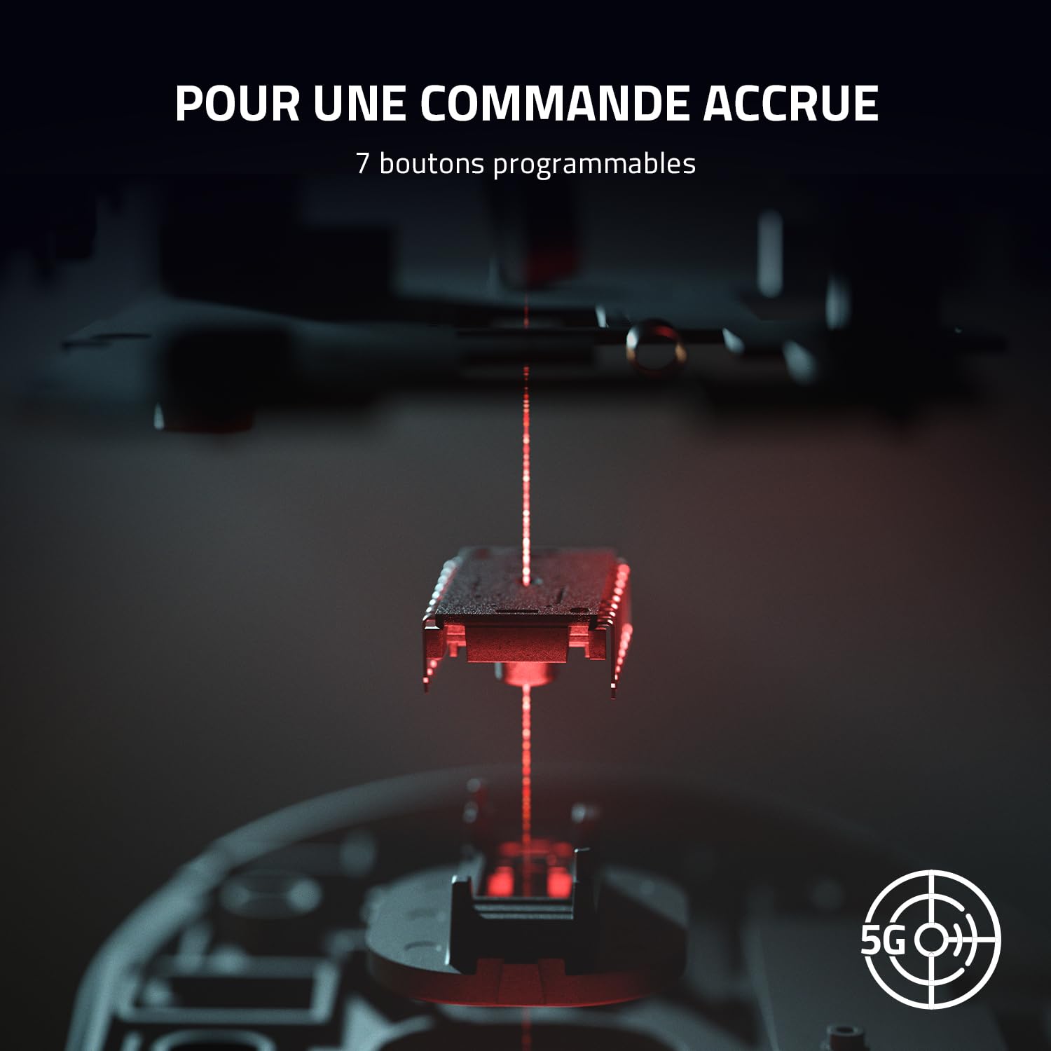 Razer DeathAdder V2 X Hyperspeed - Souris Gaming ergonomique sans fil pour PC / Mac (Commutateurs mécaniques, technologie sans fil Hyperspeed, capteur optique) Noir
