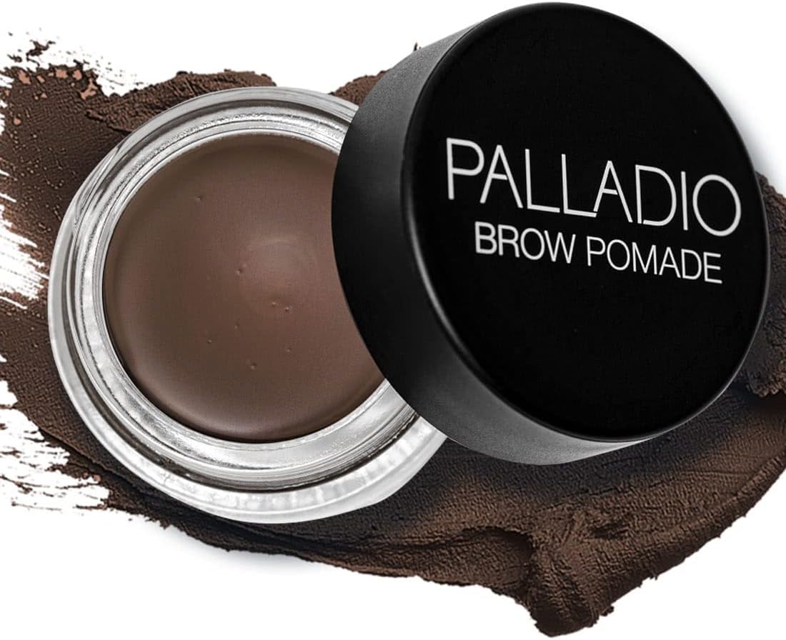 Brow Pomade Waterproof, 24 Hour Wear, Smudge Proof and Sweat Resistant Formula, Super Creamy Formula Glides on And Helps to Fill in Brows for a Dramatic, Defined, Flawless Look (Medium Brown)
