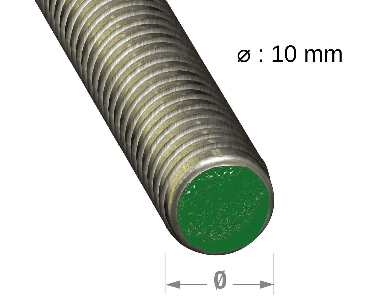 CQFD Tige filetée inox Ø10 1m