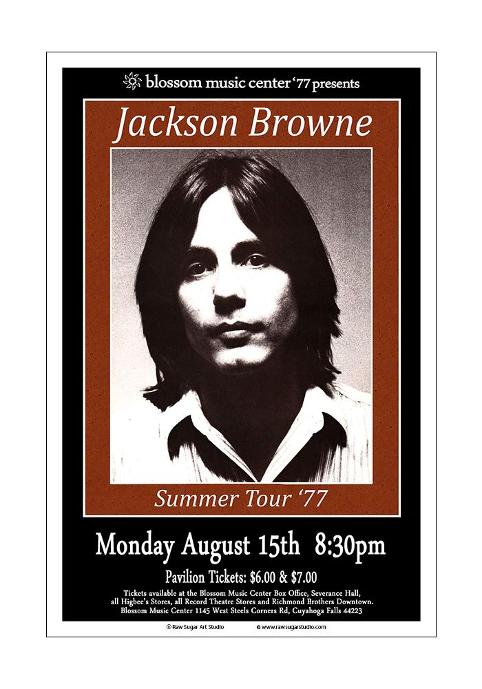 Amazon.com: Raw Sugar Art Studio Jackson Browne 1977 Akron Concert