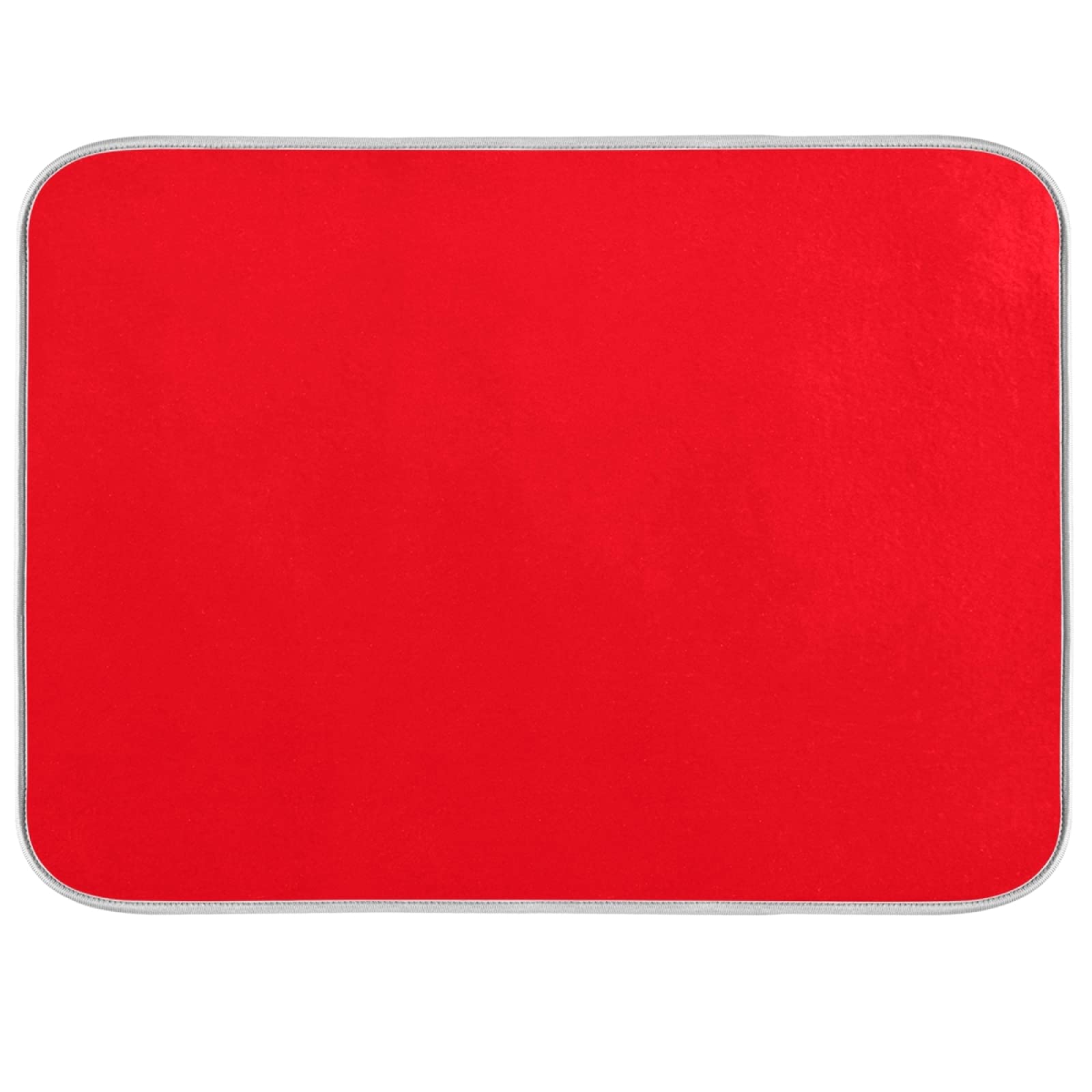 Dish Drying Mat for Kitchen Counter Absorbent Microfiber Dry Dishes Mats Drainer Counter Mat Red Drying Dish Pad 18 x 24 Inch for Countertops Decor โ image 1