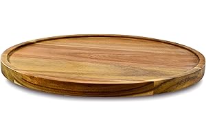 10" Acacia Wood Lazy Susan Organizer: Transform Your Kitchen with Effortless Storage