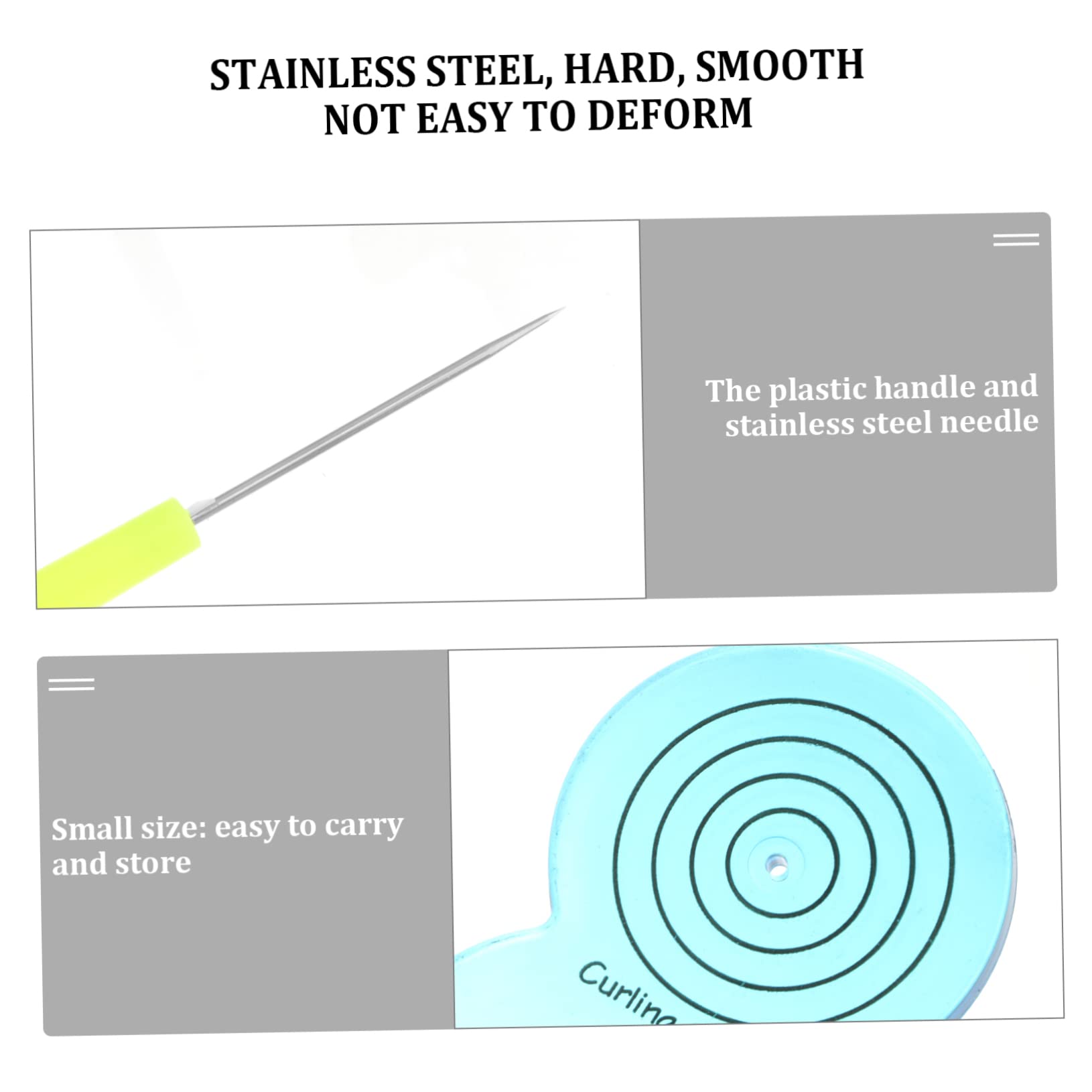 ERINGOGO DIY Art Crafting Kit 9pc Paper Quilling Tool Set Rolling Curling Needle Pen for Home Decor Random Color