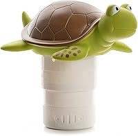 XY-WQ Turtle Chlorine Floater Dispenser for Pools, Spas, Hot Tubs - Fits 1-3" Tablets, Adjustable Flow, Durable & Collapsible