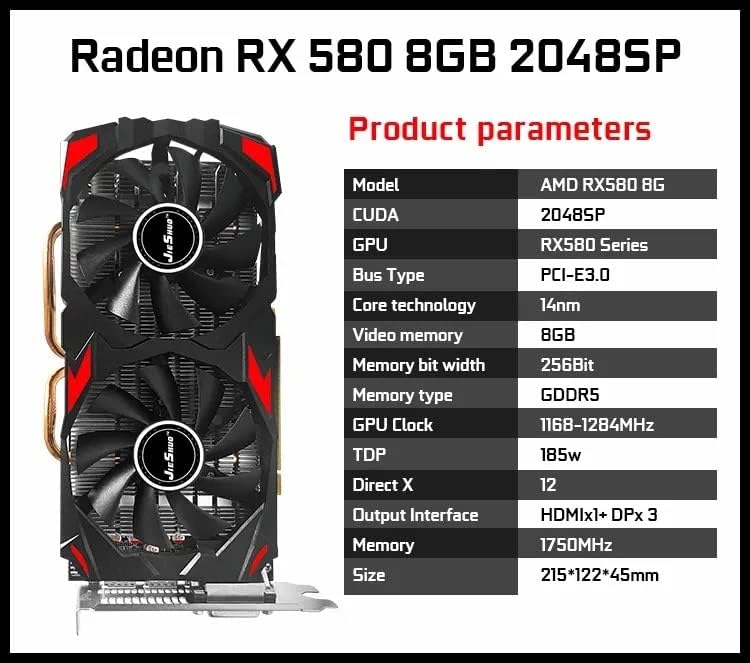 OUTLET COMPUTER AMD RADEON RX 580 8 GB GDDR5, Scheda Video, con Doppia Ventola OUTLET COMPUTER AMD RADEON RX 580 8 GB GDDR5, Scheda Video, con Doppia Ventola