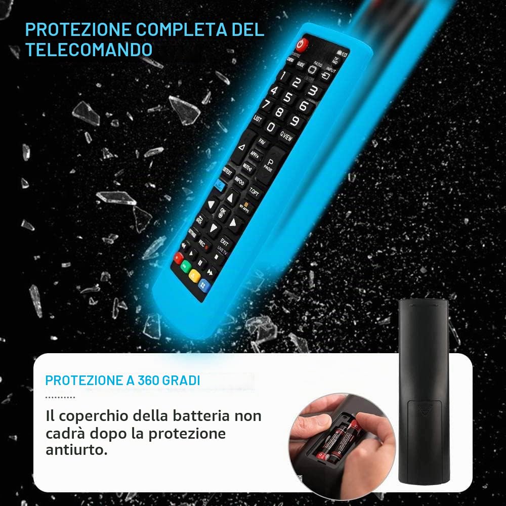 Custodia In Silicone Per Telecomando LG Serie AKB – Antiscivolo, Antiurto, Compatibile Con 13 Modelli - 2