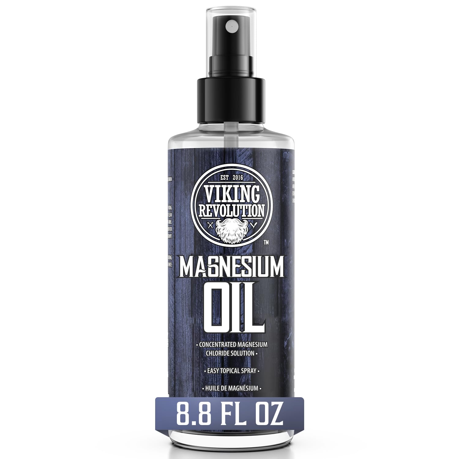 Viking Revolution Pure Magnesium Oil Spray - Unscented - 8.8 fl oz 8.8 Fl Oz (Pack of 1)