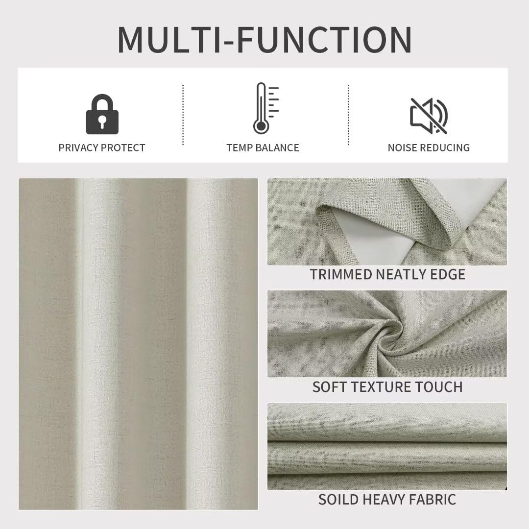 Joydeco Thermal Door Curtain for Winter 52 x 90 Inch Drop 1 Panel - Image 4