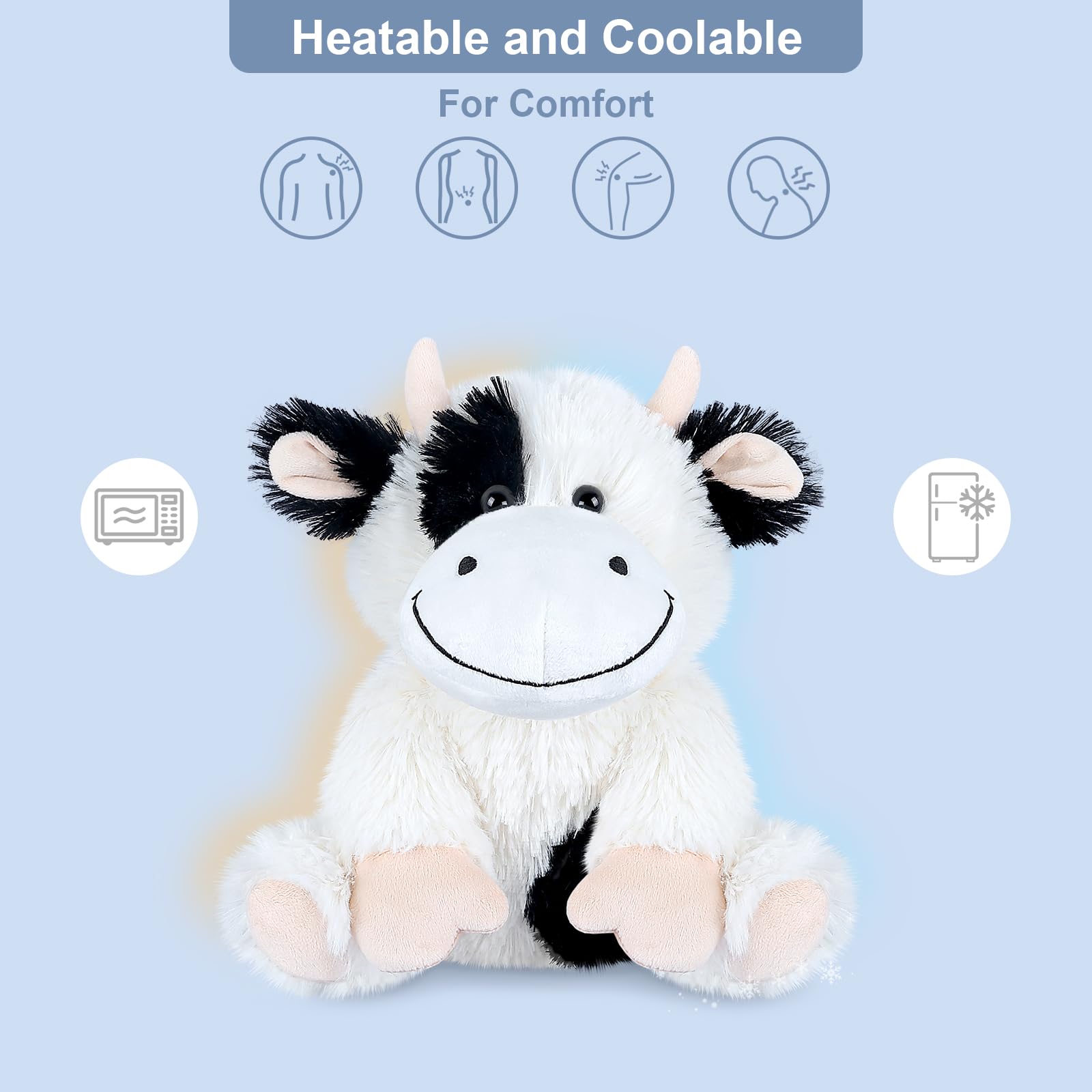 Amazon.com: SuzziPals Heatable & Coolable Cow Stuffed Animal