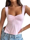 Womens Going Out Crop Tops Backless Tank Tops Summer Y2k Teen Girls Basics Cute Clothes