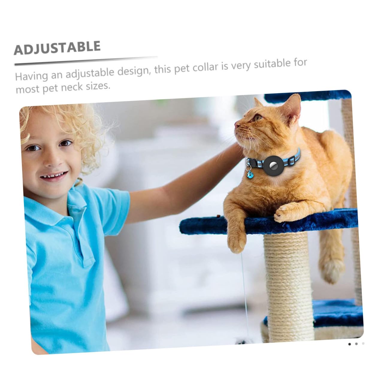 Kisangel 5pièces Collier pour Chat Réfléchissant avec Cloche Et Support Collier Ajustable pour Animaux De Compagnie pour Éviter Les Pertes pour Occasions Spéciales