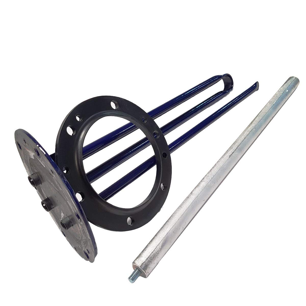 Recamania Portavainas + Junta + Anodo para Termo para FAGOR, para Aspes, para Edesa | Medidas portavainas: 440mm, junta ∅ 165mm, ánodo ∅ 22x440mm