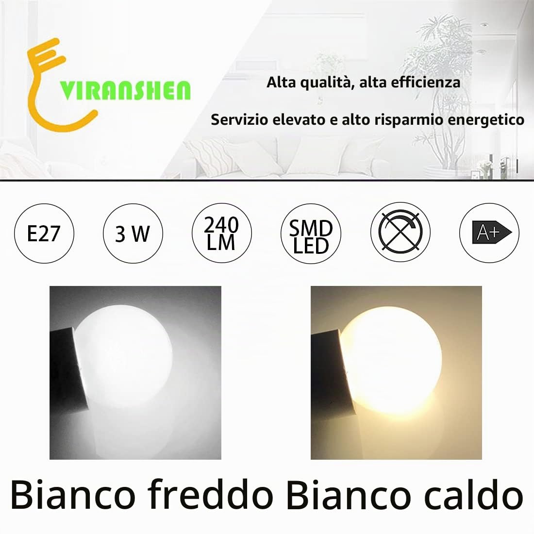 40 Pezzi Lampadine LED E27 Bianco Caldo, 3W equivalenti a 30W, 240Lm, Consumo Basso, Risparmio Energetico, Lampada E27 per Luci d'atmosfera Casa Patio Esterno Decorazione Feste Matrimoni
