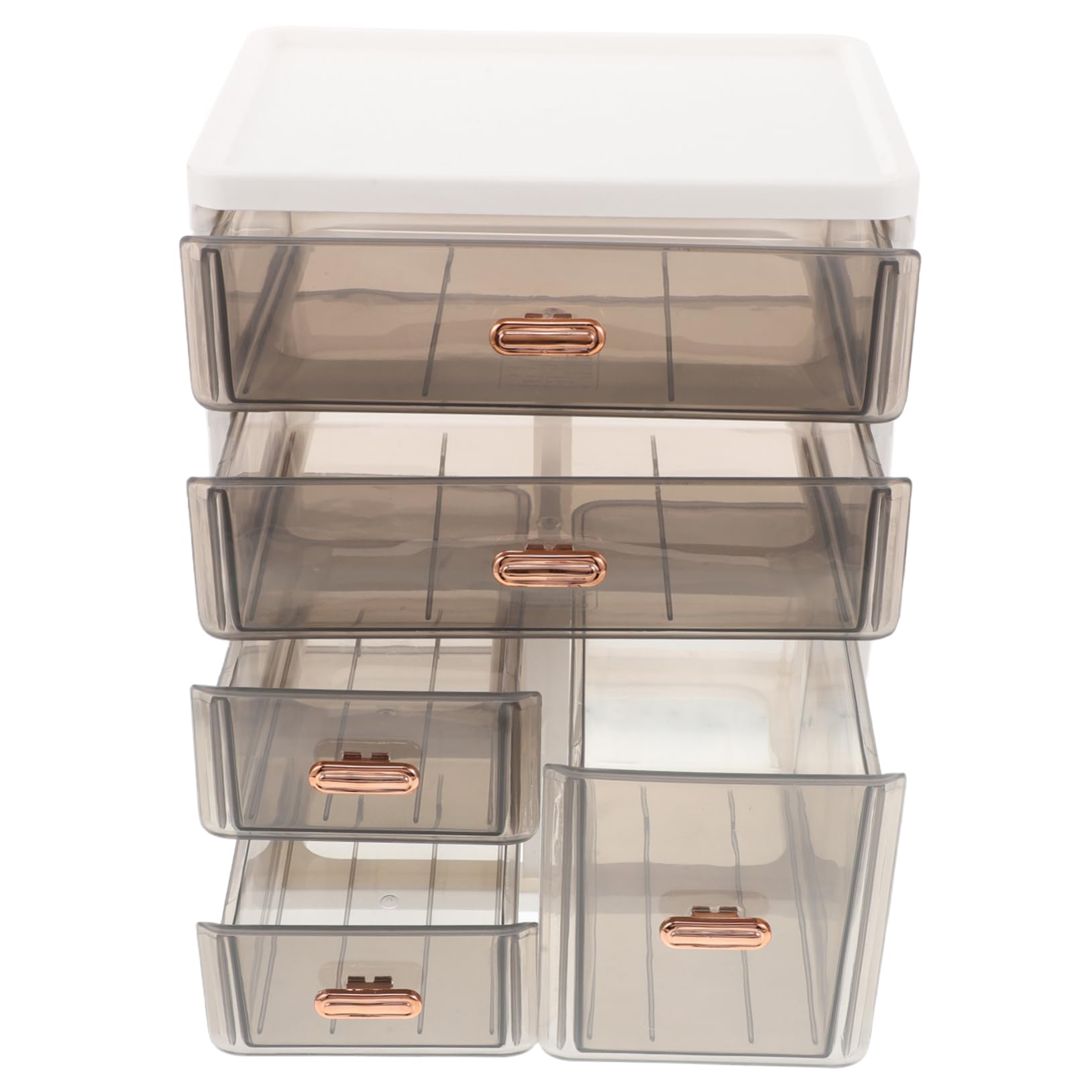 Ciieeo Organizer Da Scrivania Per Toeletta Con Cassetti, Scatola Porta Cosmetici in Plastica Trasparente, Unità Di Archiviazione Desktop Multistrato Per Bagno e Ufficio, Organizer Per Trucco Compatto