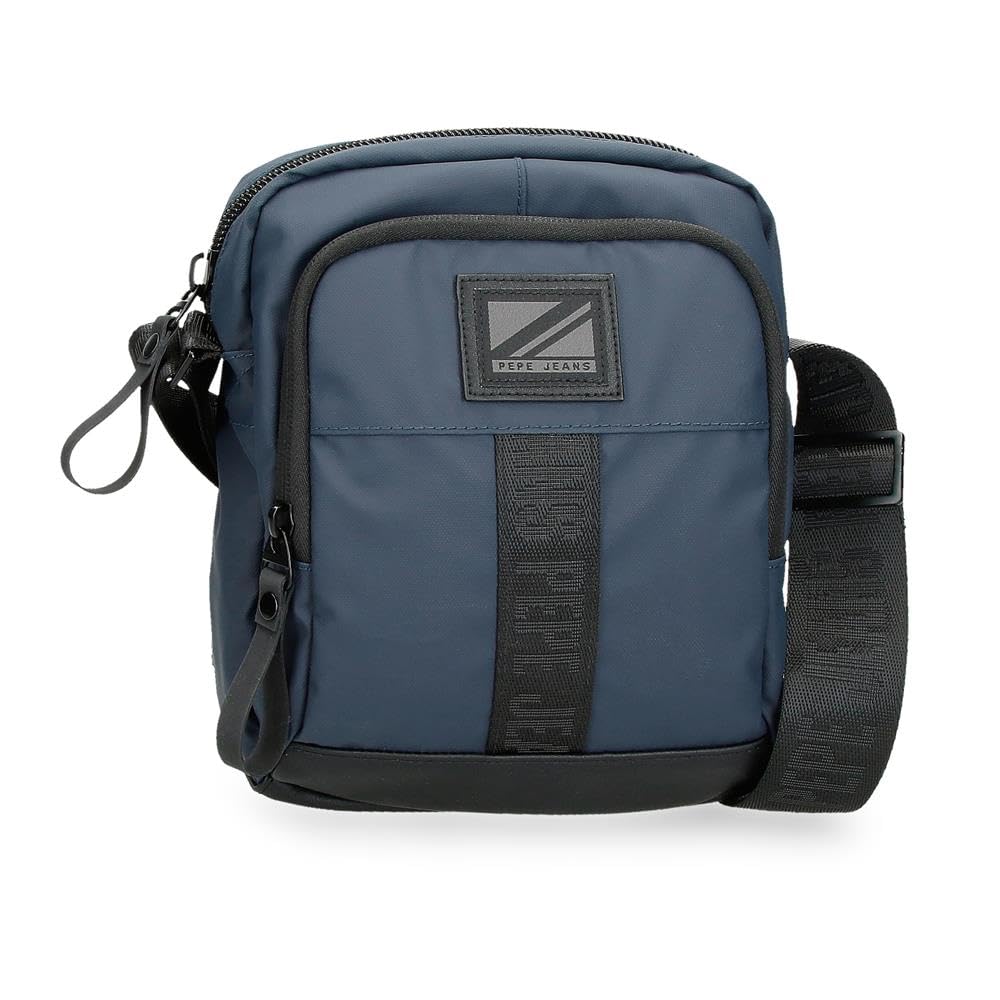 Pepe Jeans Hoxton Blue Shoulder Bag 17 x 22 x 8 cm Polyester, blue, One Size, shoulder bag