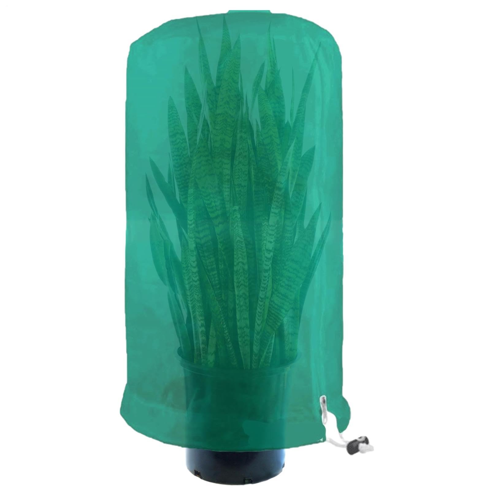 Aizuoni Light Green Plant Covers Freeze Protection, Large Shrub Plant Covers For Winter, Freeze Frost Protection Plant Blanket | Freeze Frost Cloth Protector, Protect Trees Shrubs From Cold Frost Wind