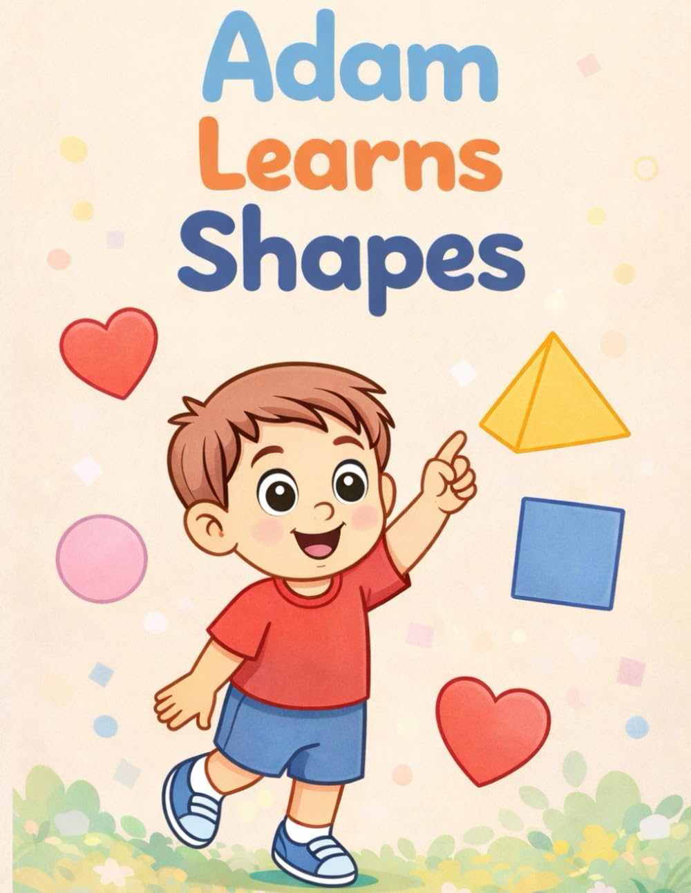 Learning Shapes with Adam: A Fun Coloring Book for Preschool Kids (Adam Learns Series)