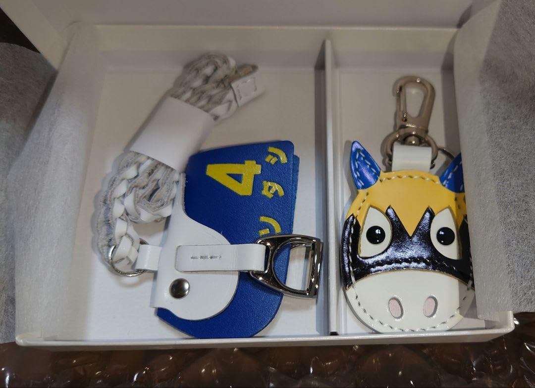 ソメスサドル 馬メンコキーホルダー 黄色 - 小物 