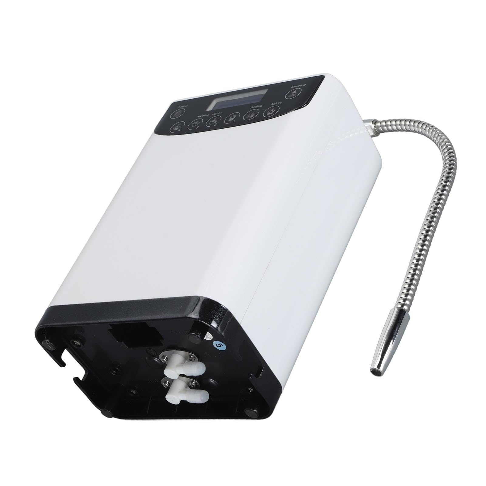 Generador de Agua de hidrógeno: Purificador de Agua Multifuncional Montado en la Pared con Pantalla LCD, Control Táctil y Mensaje de Voz, Ionizador de Agua (Enchufe de la UE)