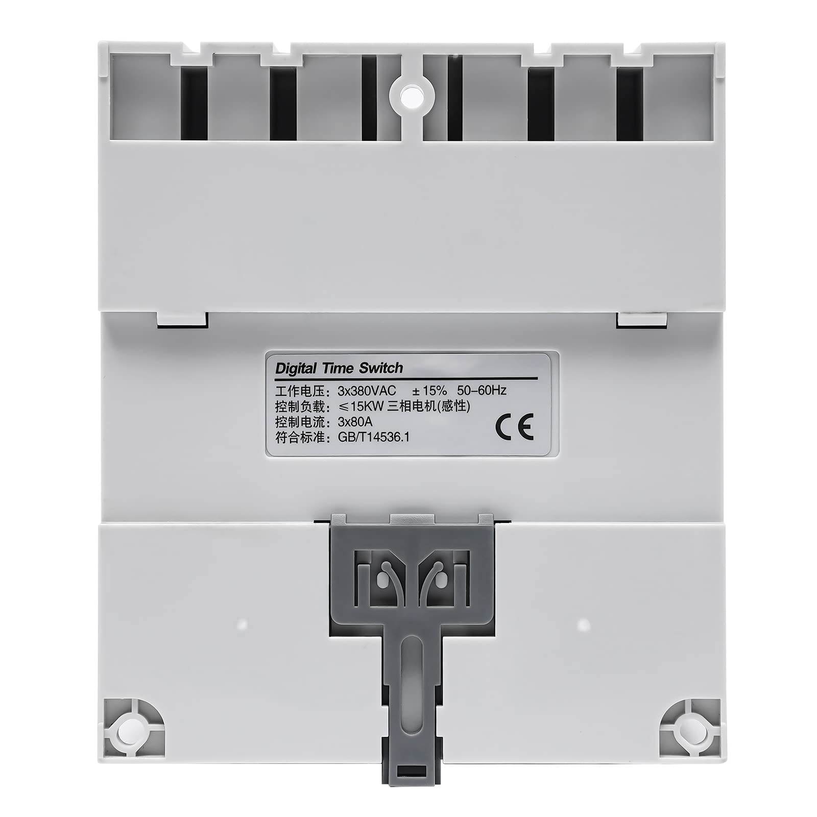 Interruptor Temporizador Digital, 4000W, 25A, 220V con Pantalla LCD, Gris