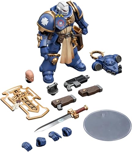 Miniatura 6 de HiPlay JoyToy Warhammer 40K Figura coleccionable Ultramarines Bladeguard Veteran 03 Figura de acción a escala 118 JT2344 (Veterano 03)