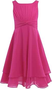 Vestito Ragazza Maniche Foglia Di Loto | Cotone Elegante | Abito Estate E Festa | Taglie 4-14 Anni - Foto 5