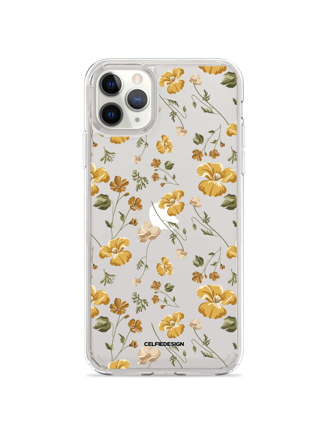 MacmeriseMacmerise Clear Phone Case | Compatible with iPhone 11 Pro Back Cover Case | Design SK Shining Prim Rose | 360 Degree Protection | Protective Mobile Cover | iPhone 11 Pro Phone with Camera Protection